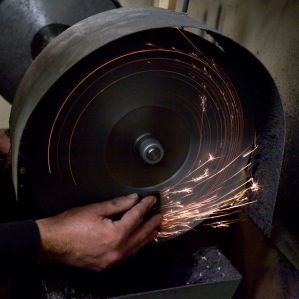 Slijpwerk schaar gebogen | effileer