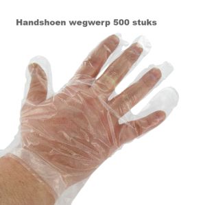 Handschoen-PE wegwerp geruwd 5x 100st