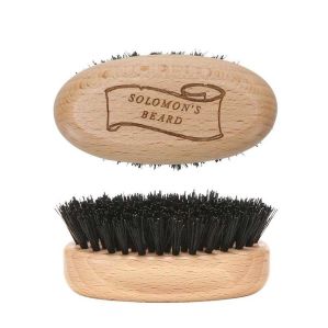 Beard Brush "Oval" Light wood